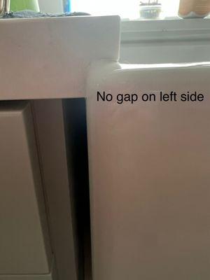 Left side no gap