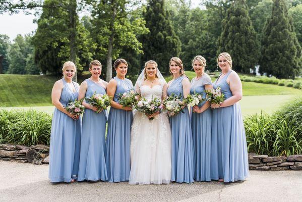 Bridal party hair and makeup