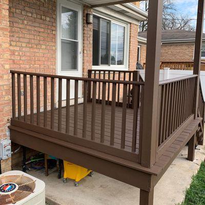 Deck staining and reapir