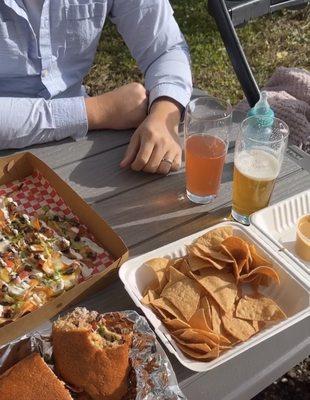 Family dinner thanks to Top Nach at Farmacy Brewing