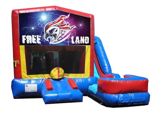 Freedom 5n1 Water Slide Combo Bounce rentals Boise ID. area http://boise.bouncinbins.com/bounce-slide%20combos%20(7n1)/