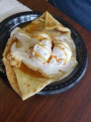 Peanut butter crepe