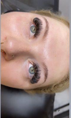 Volume lash extensions