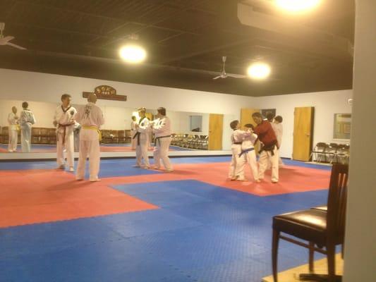 Evening class at Song's Martial Arts!