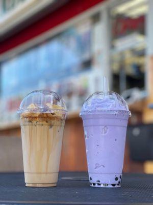 Taro boba  Dalgona Coffee