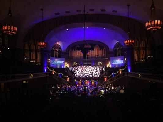 Sharsktooth Scrim Bleed Through Effect at Concert Hall