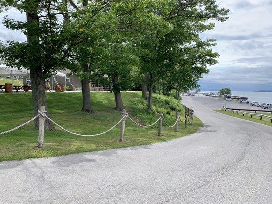 Pavilion on the left with a great view of Seneca Lake.