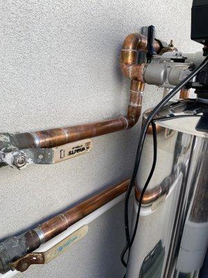 Clean pipe work.