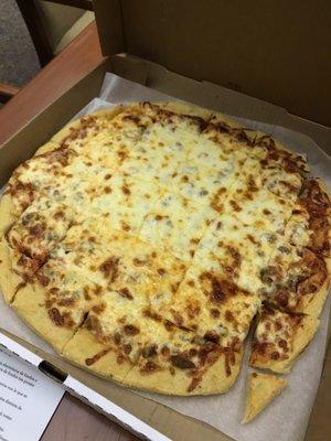 Large beef pizza