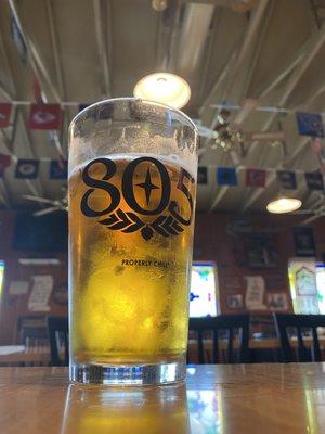 805 beer in an 805 glass.