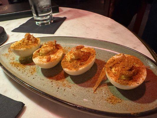 Bloody Mary Deviled eggs