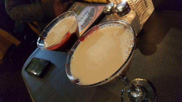 Raspberry Truffle martinis. Ohhhh be jealous! ;)