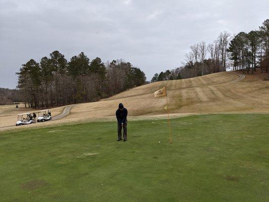 15th green.