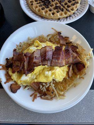 Bacon Egg & Cheese Hashbrown Bowl