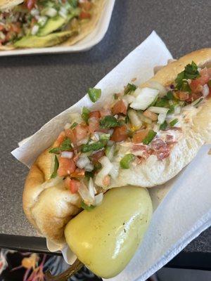 Sonoran hotdog