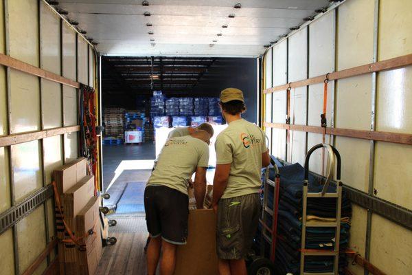 Our trucks are customized to store your items during the move