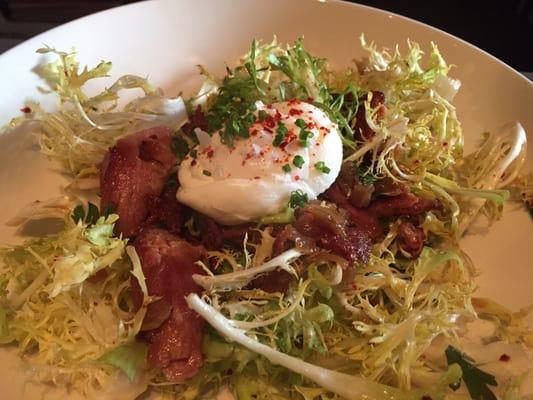 Crispy Duck & Frisée Salad. The runny yolk made it even sexier.