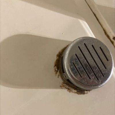 Molded tub drain