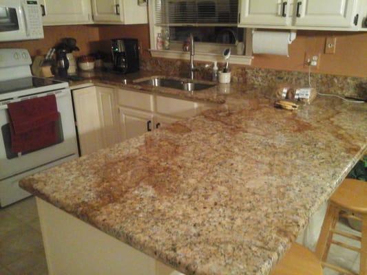 Our beautiful new countertop