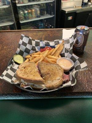 The Rueben and fries