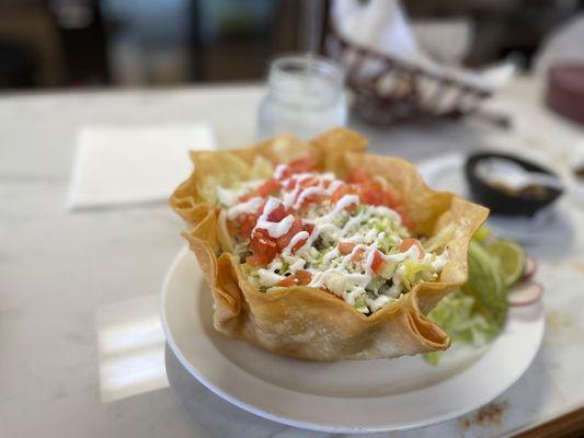 Steak Taco salad