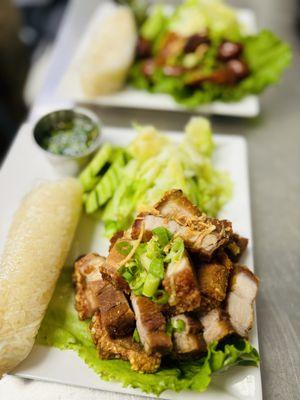 Crispy Pork Belly Lao Street Food Combo