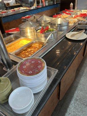 Soup station and dumpling offerings