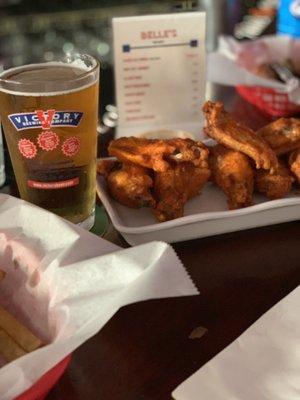 Beer and Buffalo wings!