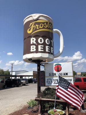 One big root beer float!