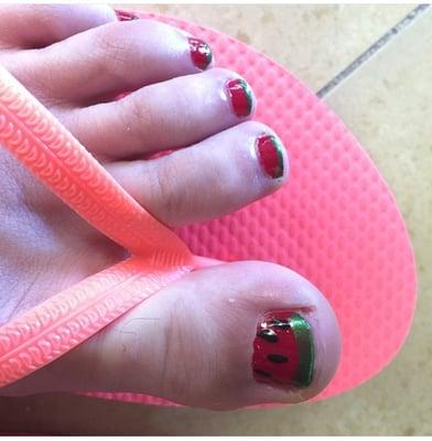 Watermelon toes