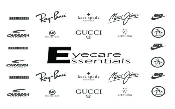 Brands available at Eyecare Essentials