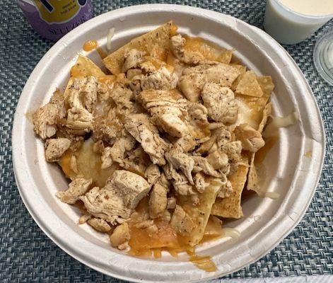 Baby nachos with chicken