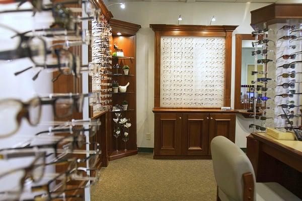 The optical department at Fremont Eye Care Physicians