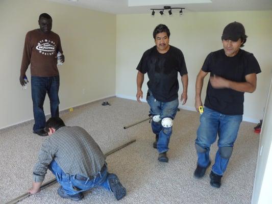 Installing new carpet in a house that we recently renovated in Minneapolis.  Pasann employs professionals who will give you t...