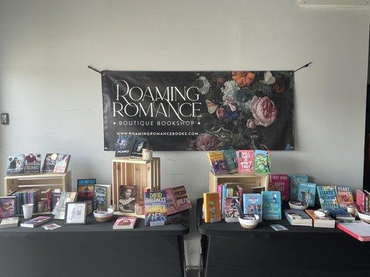 Pop Up Book vendor on Saturdays