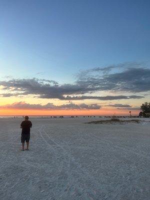 Powder soft sand @ sunset