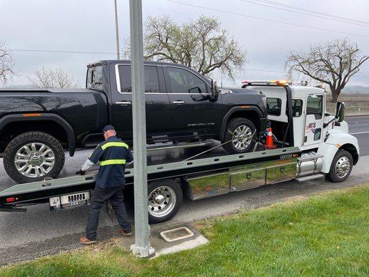 They had a tow truck come out immediately awesome service