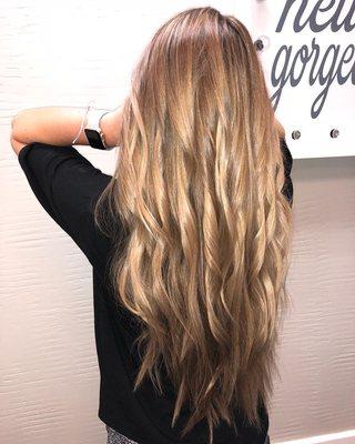 long gorgeous hair highlights