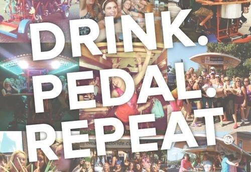 Drink. Pedal. Repeat.  That's how we roll!