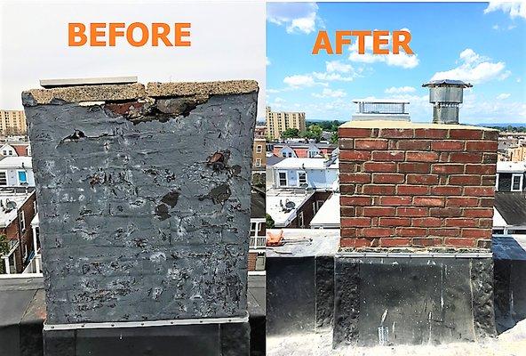 chimney rebuild