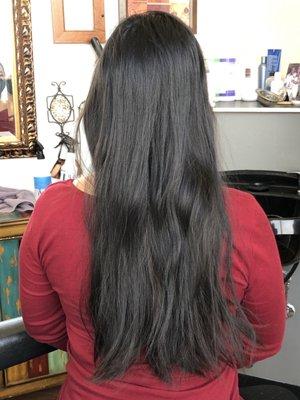 Pre donation hair length