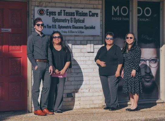 Staff photo with our new sunnies!