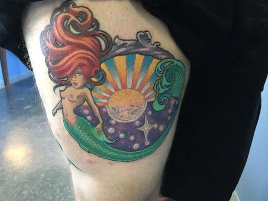 I told Corinne I wanted a bright and colorful mermaid, she did an amazing job!