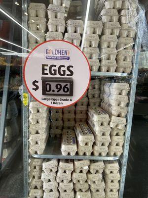 Can you believe it, a dozen eggs for .99!