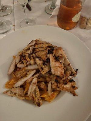 Penne Ala vodka with chicken. Yummy