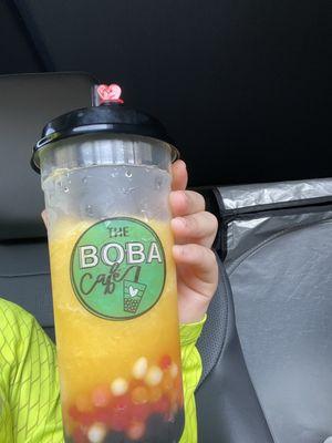 The delicious mango slushie