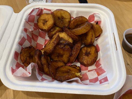 Plantains (we'd already dug in)