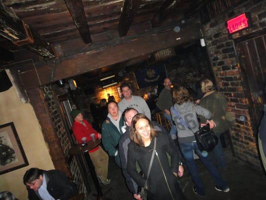 Walking through the oldest bar in the country- Lafitte's where  we begin  many a tour and ghost hunt