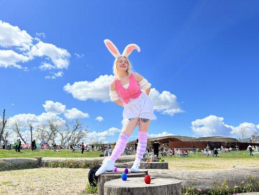 Our very own Easter Bunny, Clara! 2024