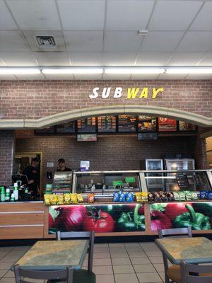 Picture of subways counter.